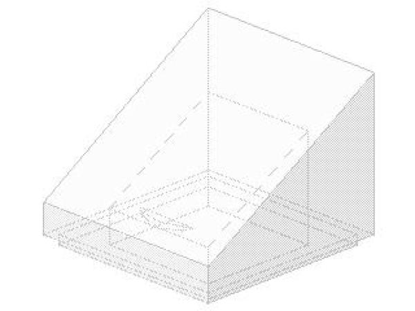 Lego Schrägstein 30° 1 x 1 x 2/3 (54200) transparent