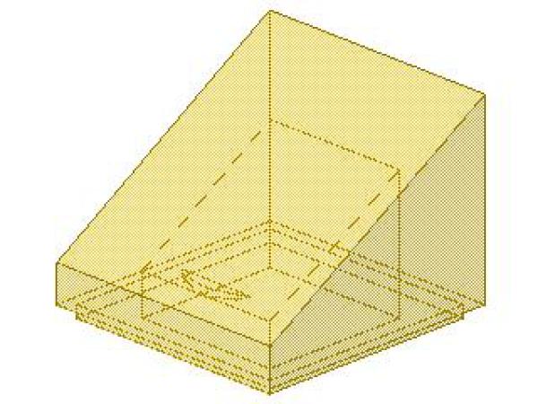 Lego Schrägstein 30° 1 x 1 x 2/3 (54200) transparent gelb