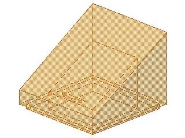 Lego Schrägstein 30° 1 x 1 x 2/3 (54200) transparent orange