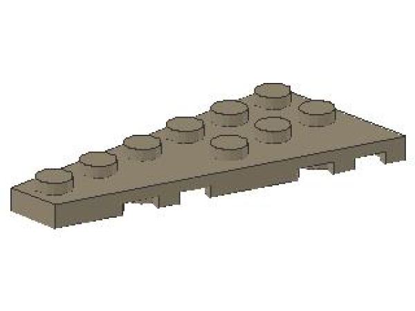 Lego Wedge Plate 6 x 3 (54384) dark tan