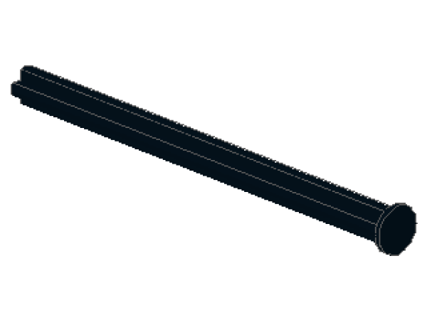 Lego Technic Axle 8L (55013) black