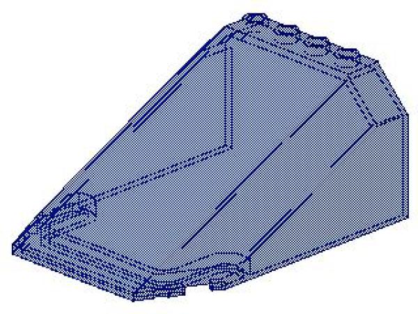 Lego Windschutzscheibe 8 x 6 x 3 (551 / 32086) transparent dunkel blau