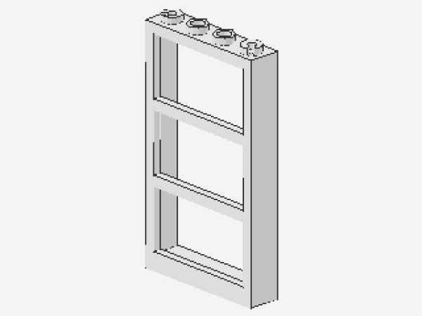 Lego Fenster 1 x 4 x 6 (57894) weiß