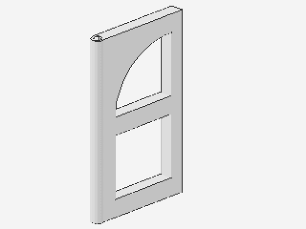 Lego Scheibe für Fenster 2 x 6 x 6 (601 - 6237) weiß