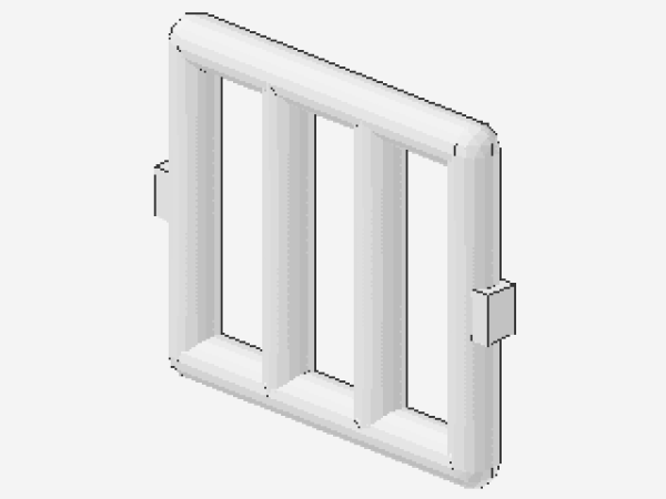 Lego Stange 1 x 4 x 3 (6016) Fenstergitter, weiß