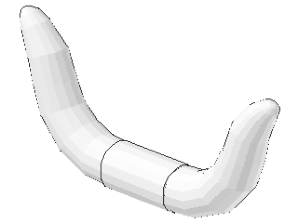 Lego Minifigure Cattle Horns, weiss