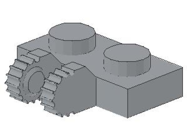 Lego Scharnier Platte 1 x 2 (60471) hell bläulich grau