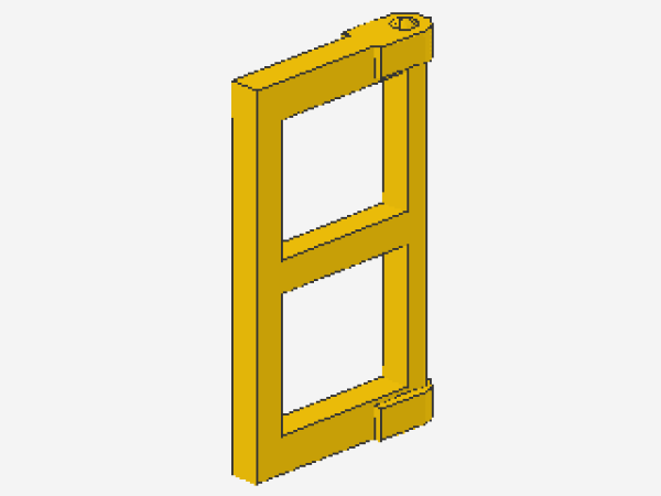 Lego Scheibe für Fenster 1 x 2 x 3 (60608) gelb