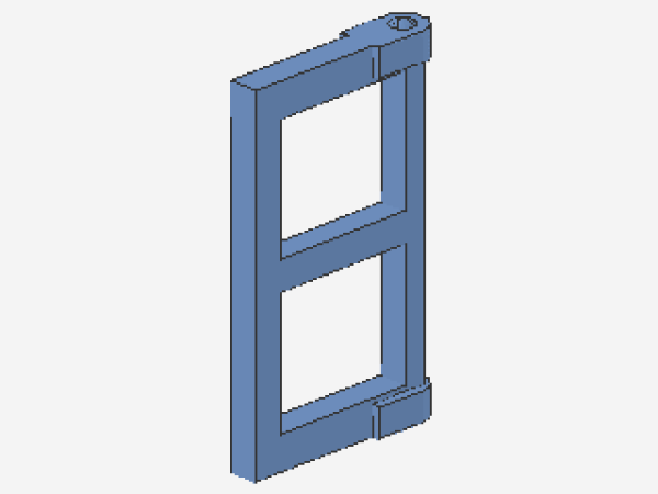 Lego Scheibe für Fenster 1 x 2 x 3 (60608) mittel blau