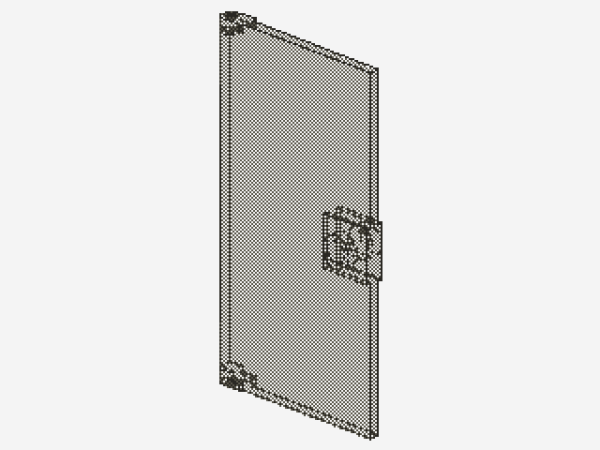 Lego Door 1 x 4 x 6 (60616) transparent black