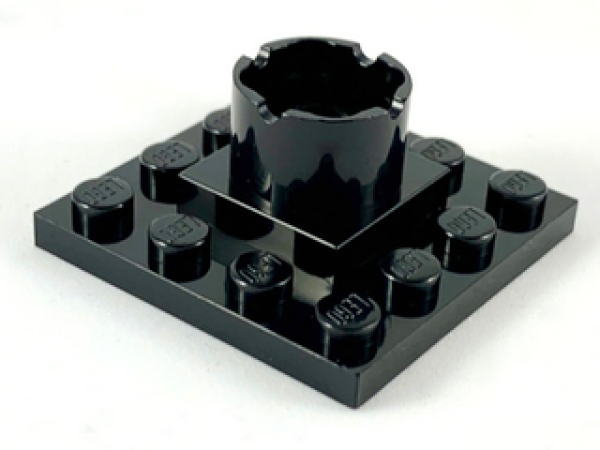 Lego Mastsection, Basis 4 x 4 x 1 1/3 (6067) schwarz