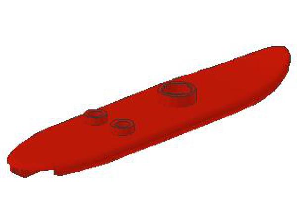 Lego Minifigure Surfboard (6075) red