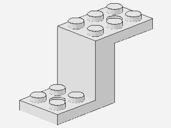 Lego Winkelträger 5 x 2 x 2 1/3 (6087) weiß