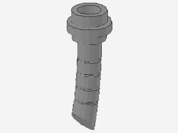 Lego Minifigure Lightsaber Hilt (61199) light bluish gray