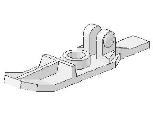 Lego Minifigur Ski mit Scharnier (6120) weiß