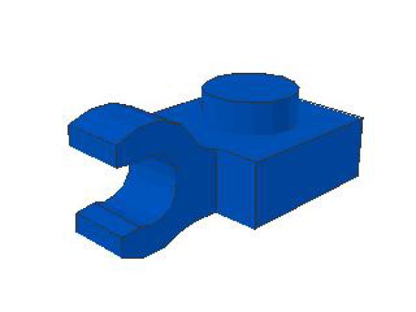 Lego Platte, modifiziert 1 x 1 (61252) blau