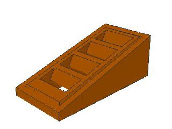 Lego Slope Stone 18° 2 x 1 x 2/3 (61409) dark orange