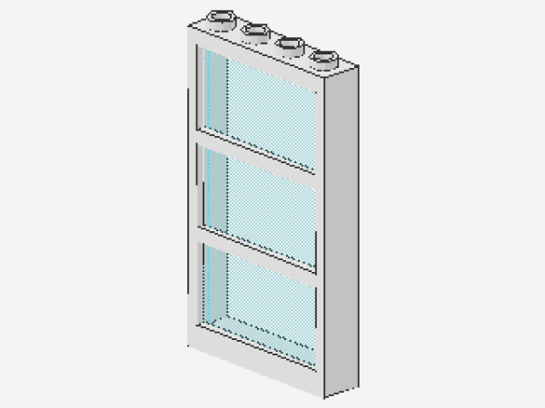 Lego Fenster 1 x 4 x 6 (6160c03) weiß