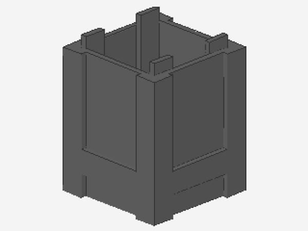 Lego Box 2 x 2 x 2 (61780) dark bluish gray