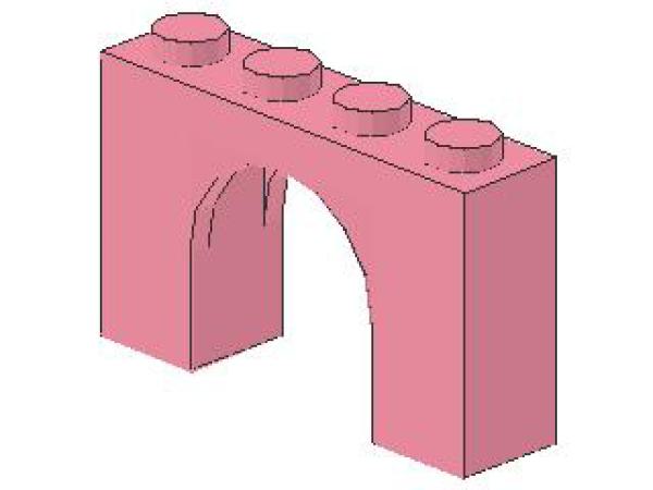 Lego Brick, Arch 1 x 4 x 2 (6182) pink