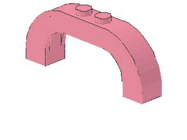 Lego Stein, Bogen 1 x 6 x 2 (6183) pink