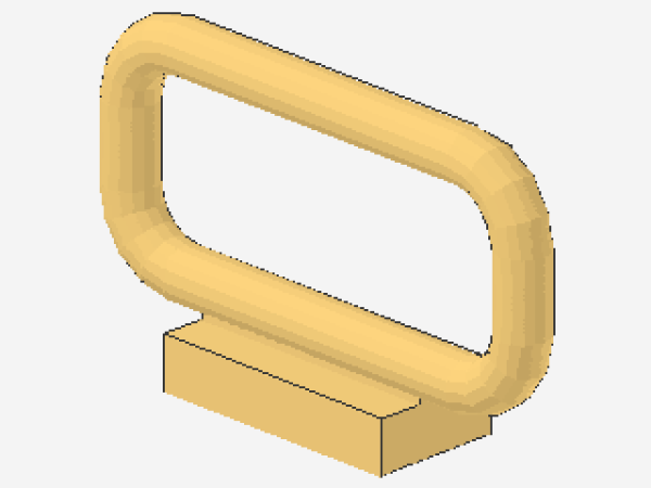 Lego Stange 1 x 4 x 2 (6187) hell gelb