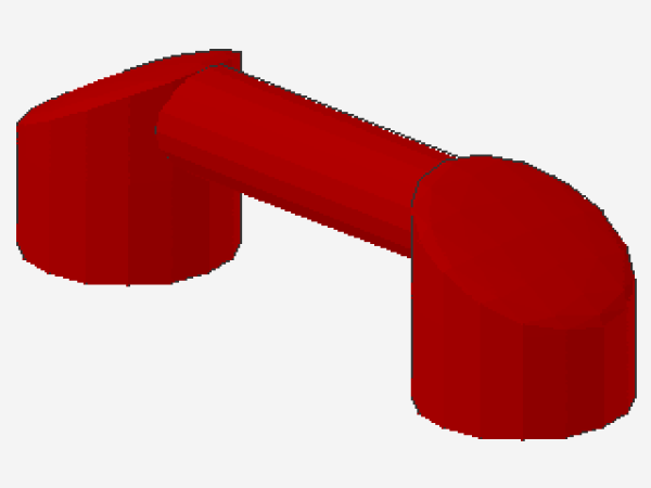 Lego Bar 1 x 3 (6190) Handset, red