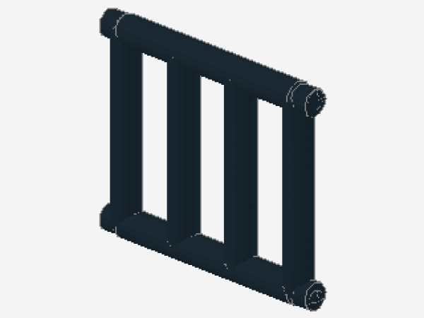 Lego Bar 1 x 4 x 3 (62113) Grille, schwarz