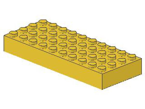 Lego Brick 4 x 12 x 1 (6212) yellow