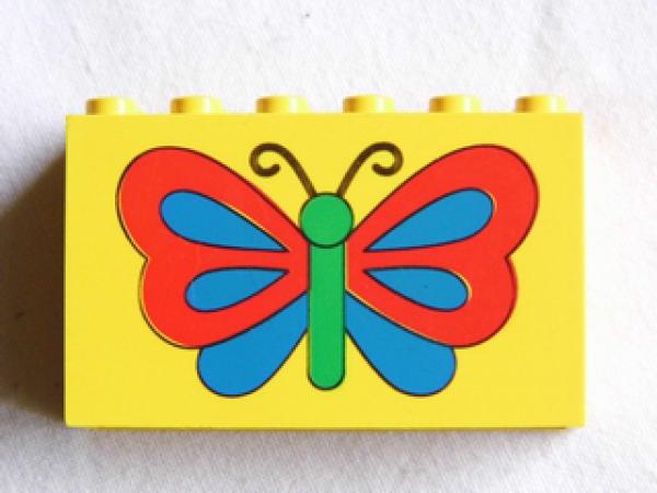 Lego Brick, decorated 2 x 6 x 3 (6213px3)