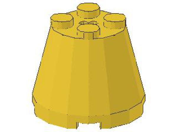 Lego Cone 3 x 3 x 2 (6233) yellow