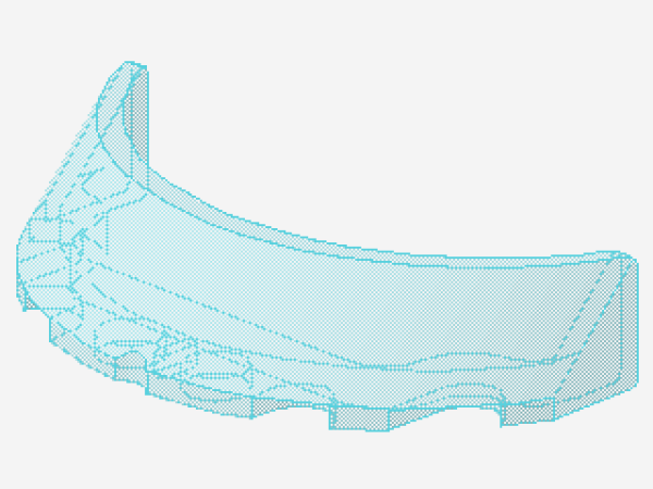 Lego Windschutzscheibe 3 x 6 x 1  (62360) gebogen, transparent hell blau