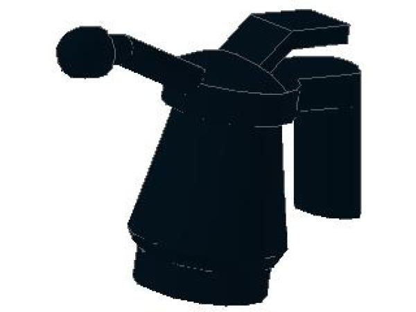 Lego Minfigur Ölkanne (6246f) schwarz