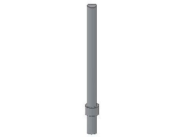 Lego Bar 6L (63965) with Stop Ring, light bluish gray