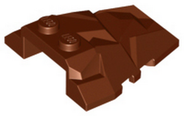 Lego Wedge 4 x 4 (64867) reddish brown