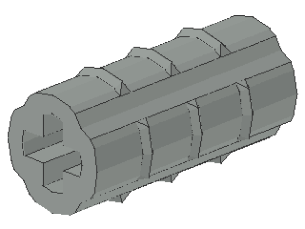 Lego Technic Axle Connector (6538a) light gray