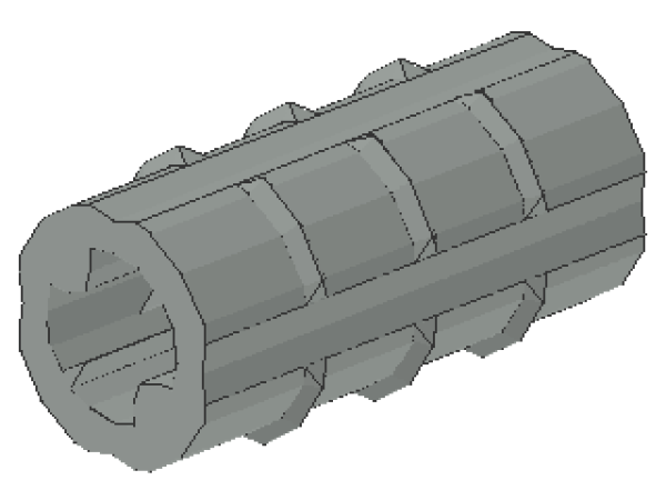 Lego Technic Axle Connector 2L (6538b) light gray