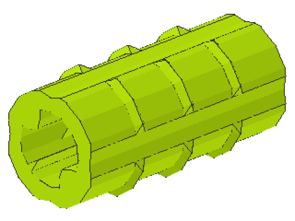 Lego Technic Axle Connector 2L (6538b) lime