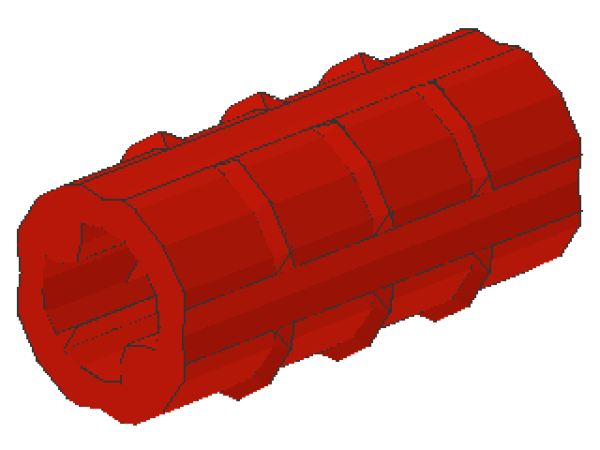 Lego Technic Axle Connector 2L (6538b) red