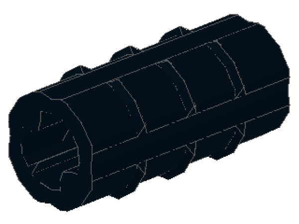 Lego Technic Axle Connector 2L (6538b) black