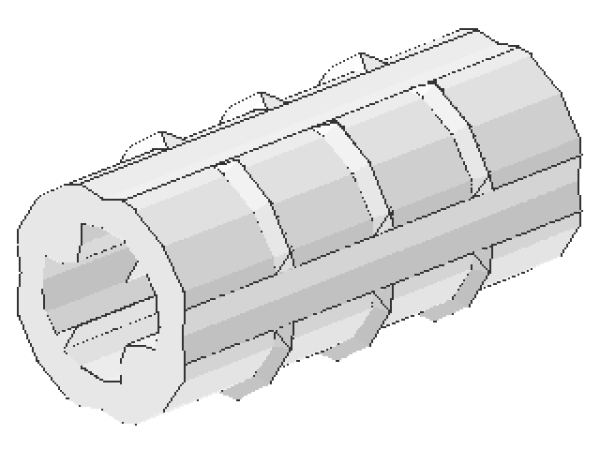 Lego Technic Axle Connector 2L (6538b) white