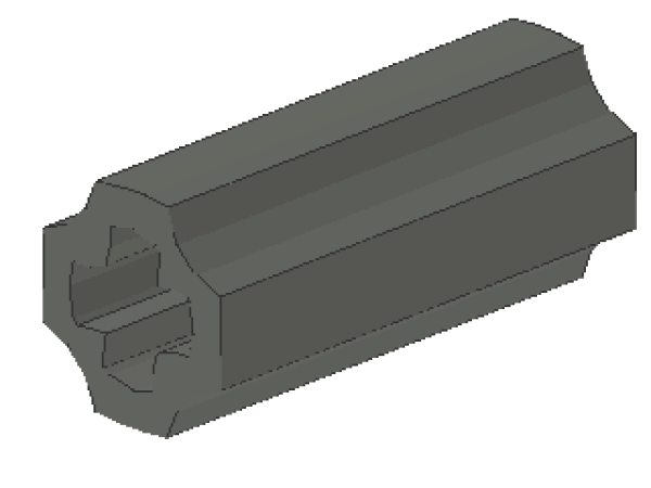 Lego Technic Achsverbinder 2L (6538c) dunkel bläulich grau