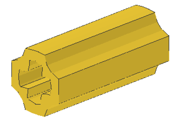Lego Technic Achsverbinder 2L (6538c) gelb