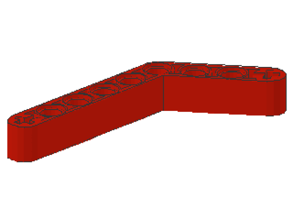 Lego Technic Liftarm 1 x 9 (6629) verbogen, rot