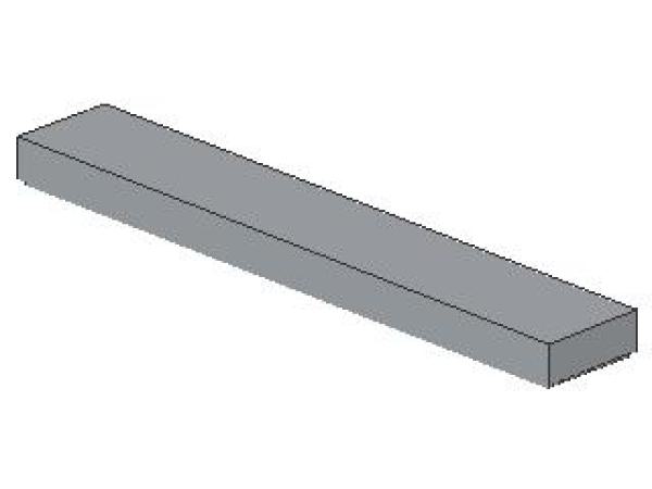 Lego Tile 1 x 6 (6636) light bluish gray