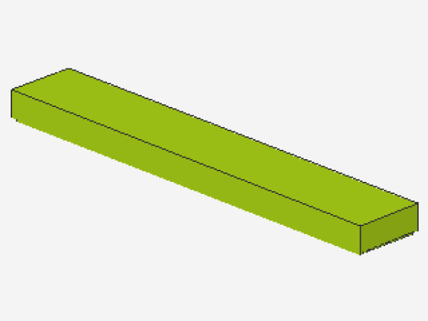 Lego Tile 1 x 6 (6636) lime