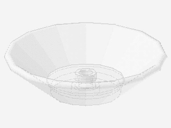 Lego Dish 5 x 5 (6942) transparent