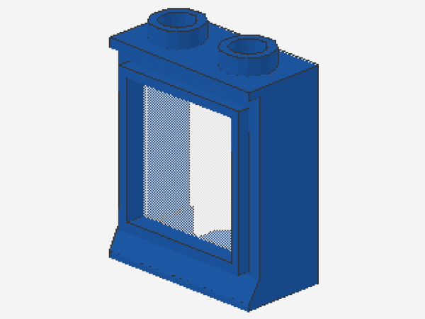 Lego Fenster 1 x 2 x 2 (7026) blau