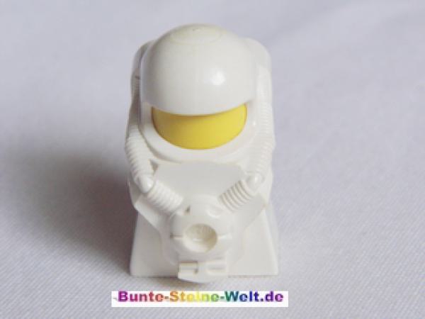 Lego Minifigur Helm mit 2 Studs hinten, weiss