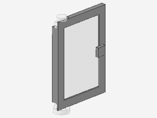 Lego Tür 1 x 4 x 5 (73436c01) links, hell bläulich grau